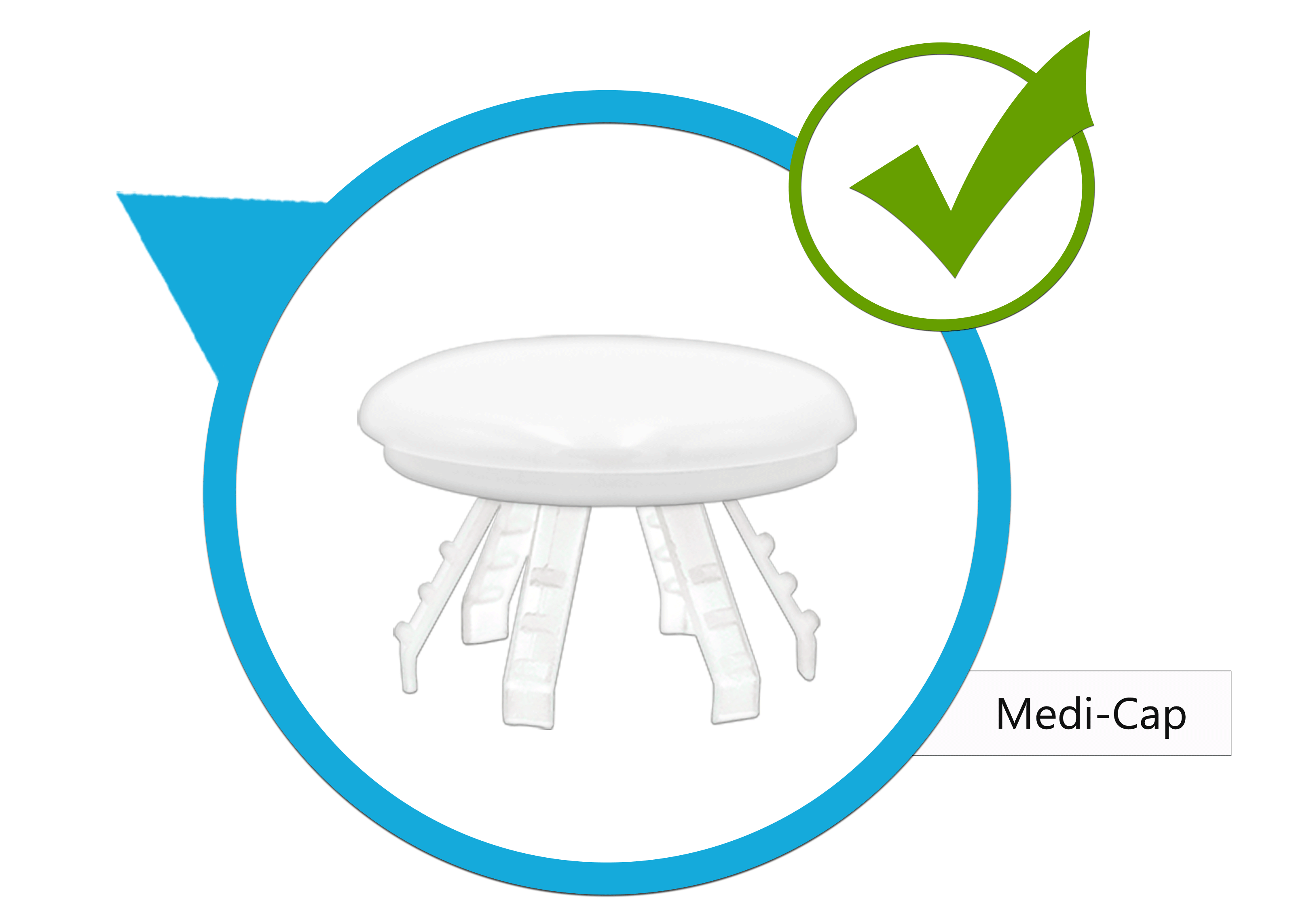 Knoppo Design Abdeckung Hyigiene Medi Cap (weiß)