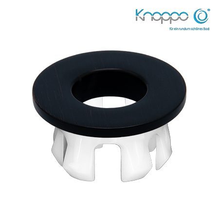 Knoppo Messing Design Eye Black brushed